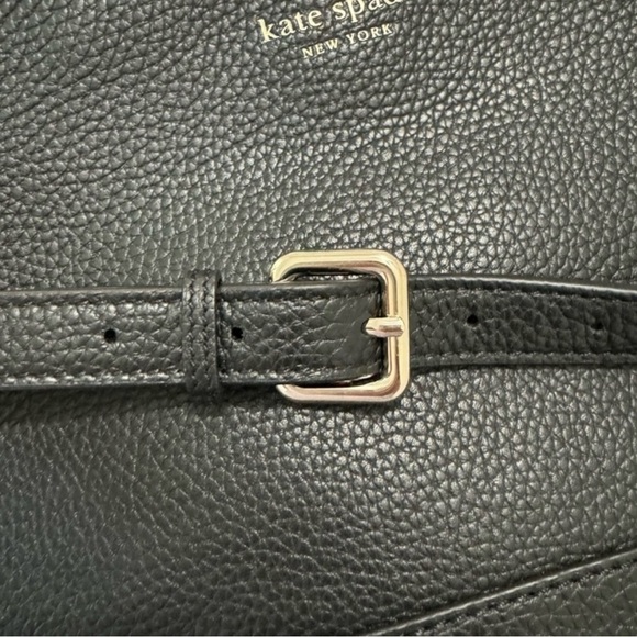 KATE SPADE Southport Avenue Cora Pebbled Leather Crossbody in Classic Black - Picture 5 of 7